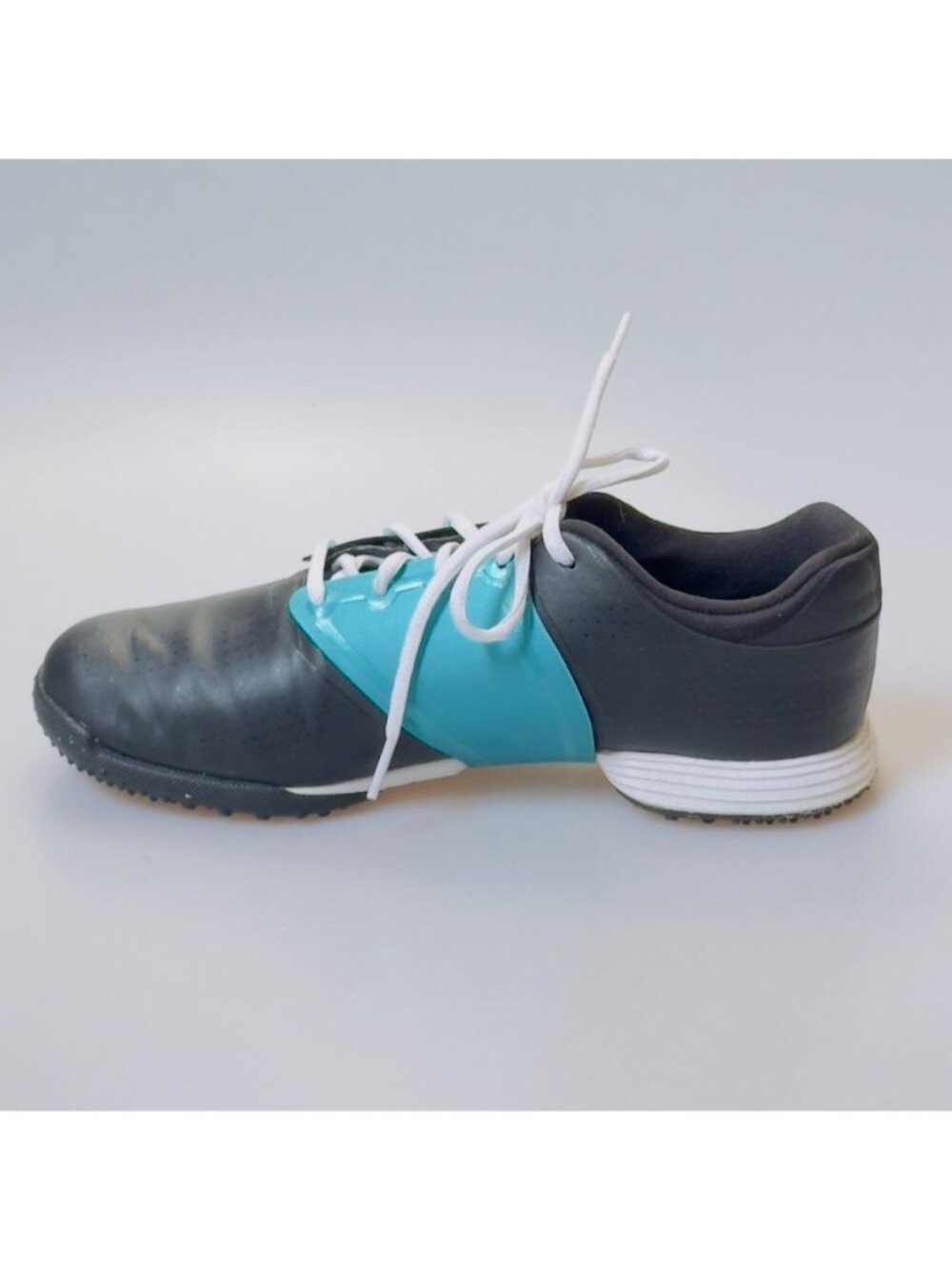 NIKE LUNARLON Women's Shoes Golf Black Blue Grey White Laces Size 7.5 - Picture 3 of 10